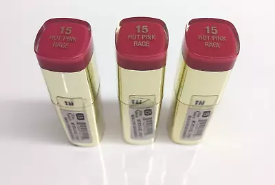 Lot Of 3 Milani Color Statement Lipstick - 15 Hot Pink Rage- Sealed • $39.99