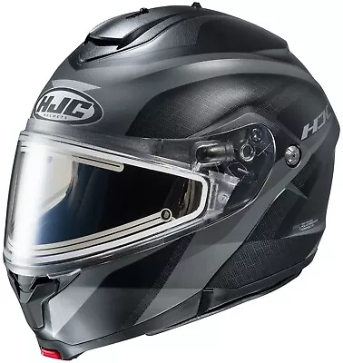 HJC C91 Taly Electric Modular SunScreen Snowmobile Helmet Gray 2X 2XL XXL C-91 • $229.99