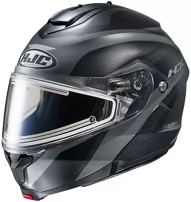 HJC C91 Taly Electric Modular SunScreen Snowmobile Helmet Gray 3X 3XL XXXL C-91 • $229.99