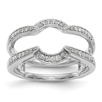 $1659.52 • Buy 14K White Gold 1/5 Carat Diamond Complete Ring For Womens Guard