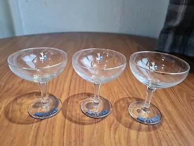 Set Of 3 Vintage Retro 1950s Babycham Glass White Fawn Deer Bar Party Glasses • £26.99
