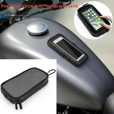 1PC Magnetic Sport Bike Motorcycle Fuel Tank Bag Cell Phone Holder Pouch Case US • $19.91