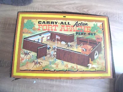 Vintage Marx Carry-All Action Fort Apache Playset 1968 • $35