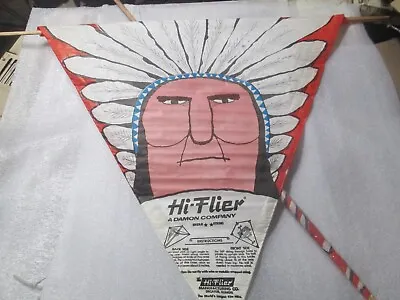 2 Vtg Hi-Flier 59C Indian Chief Paper Kites In Factory Sealed Condition Decatur • $34.99