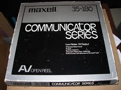 MAXELL 35-180 Reel To Reel Tape - 3600 Ft Communicator Series - • $90