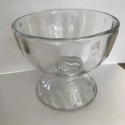 Vintage Libby 4.5 Inch Tall Clear Glass Footed Candy Dessert Sundae Dish • $5.59