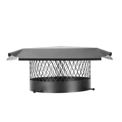 HY-C Chimney Cap 12  Bolt-On Single Flue Black Powder Coat Galvanized Steel • $90.75