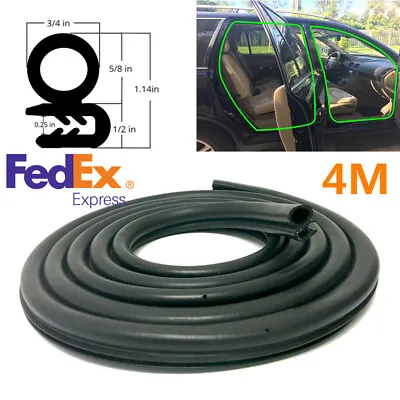 13.1 Feet Rubber Car Door Seal Weatherstrip Body Mounted Front Left Or Right -US • $26.52