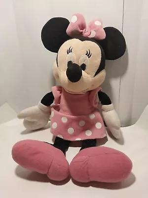 Minnie Mouse 20” Plush Pink Polka Dot Dress Stuffed Animal Doll Toy Disney Store • $11.99