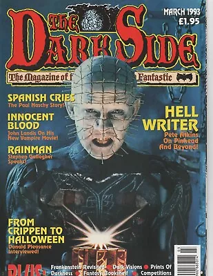 The Dark Side # 30 March 1993 Hellraiser Paul Naschy John Landis Near Mint • £4.99