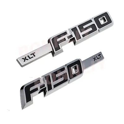 $23.99 • Buy 2PACK For F-150 XLT Left&Right Drivers Side Fender Emblems 2009-2014 Badges