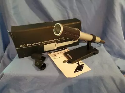Vintage Sony F-99B One-Point Stereo Dynamic Microphone Original Box • $25