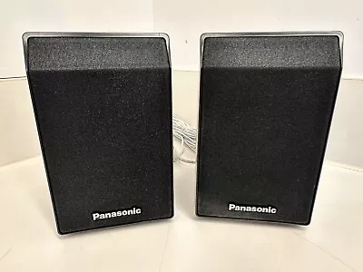 Pair Of Panasonic SB-HF450 Black Wired Watt 5.1 Ch Home Theater Front Speakers • £20