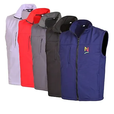 £14.99 • Buy Slim Size Men's Softshell Bodywarmer Sleeveless Jacket Gilet Body Warmer Fleece