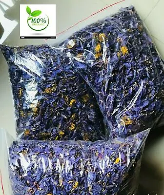 $4.99 • Buy BLUE LOTUS Nymphaea Caerulea Hand Picked Dried Flower 100%Natural Organic Ceylon