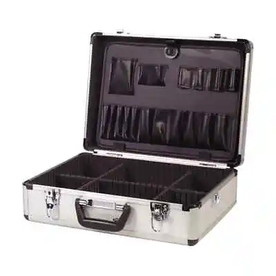 Lightweight Electricians Joiners Tradesmans Toolbox Tool Storage Box Flight Case • £23.29