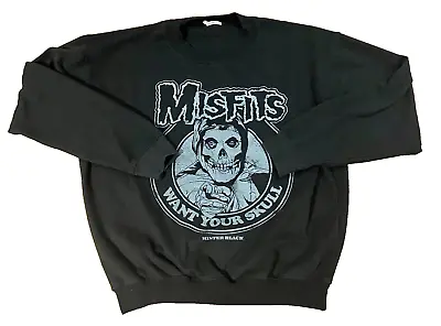 Misfits  Want Your Skull  Mister Black Graphic Sweater - Adult (XL) • $18.28