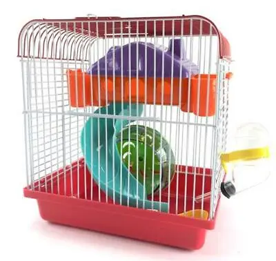Hamster Small Rodent Cage Habitat Playhouse Gerbil Mouse Mice + Accessories New • £37.85