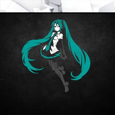 Hatsune Miku Vocaloid Vinyl Decal Sticker (Anime Moe Car Laptop PC Tower Decor) • $15