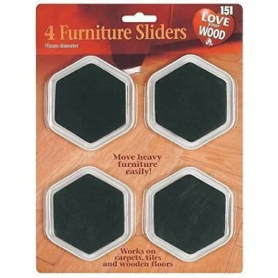 Heavy Duty Furniture Sliders 4Pcs Movers Magic Moving Gliders Removal Lift Pad • £3.59