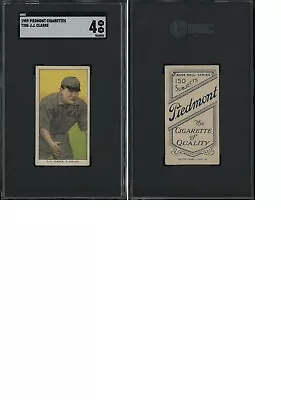 1909 T206 JJ Clarke Cleveland Piedmont 150 Subjects SGC 4 VG-EX • $179.99