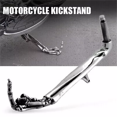 $20.75 • Buy Universal Motorcycle Kickstand Motorbike Side Stand Middle Finger Joint Holder