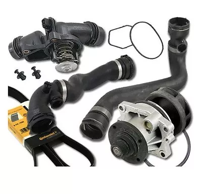 BMW E46 Cooling Kit Water Pump Thermostat Hoses Belt • $219.82