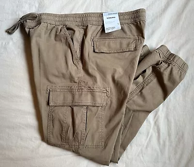 Men's Brown Tan Sonoma Cargo Jogger Pants Size L Large NWT • $19.99