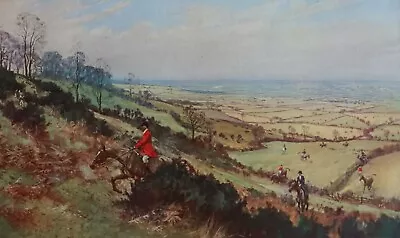 Lionel Edwards The Quorn Hunt At Little Belvoir - Vintage Fox Hunting Print 1926 • £45