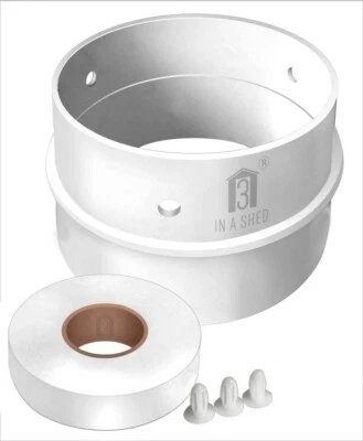 £8.99 • Buy Universal Tumble Dryer Vent Hose Pipe Extension Clip Connector Adapter And Clips