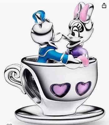 2023 Disney Parks Pandora  Charm Donald Daisy Duck Teacup • £11