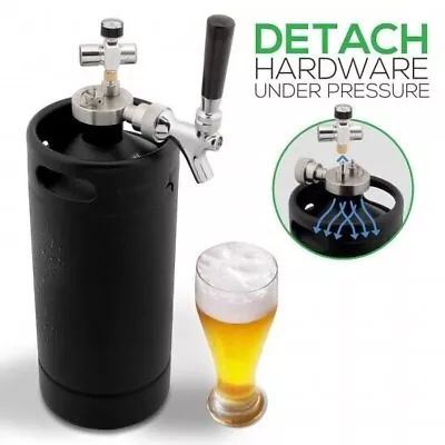 NutriChef PKBRTP110 Homebrew Mini Keg Beer Dispenser 128oz • $137.99