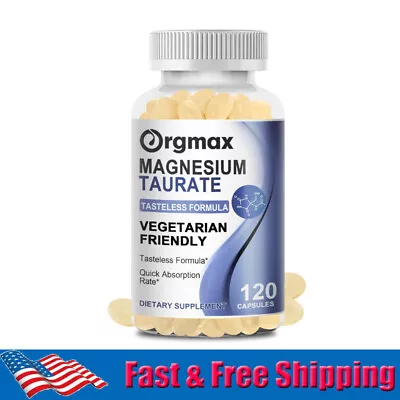 Magnesium Taurate Supplement 700Mg Improve Memory Support Cardiovascular Health • $13.99