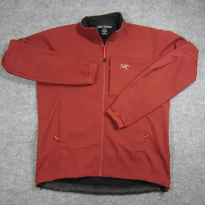 Arcteryx Gamma MX Jacket Mens Large Red Full Zip Mock Neck Pockets Outdoor • $124.99