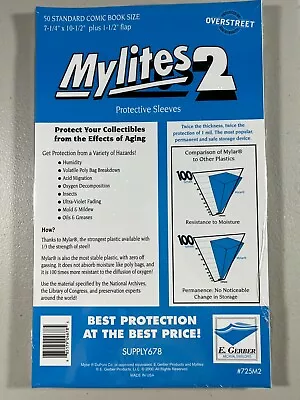 E. Gerber Mylites2 Standard (50pcs) 725M2 • $18.95