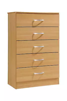 5 - Drawer Chest Brown Wood • $161.76