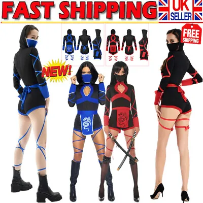 Women' Cosplay Costume Ninja Warrior Fancy Dress Lady Jumpsuit Clothing Carnaval • £21.99