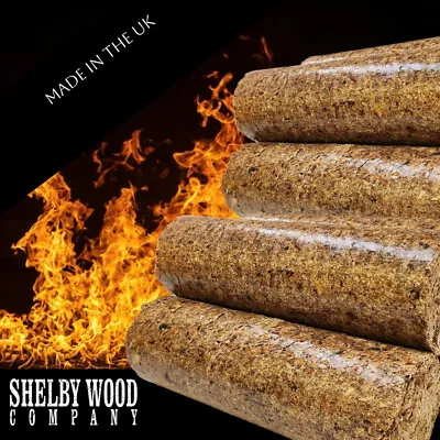 High Energy Ultra Dry Heat Logs Eco Wood Open Fire Log Fuel 2 X 10 Kg Pack • £24.99