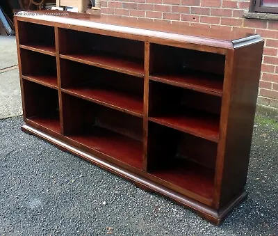 Art Deco Antique Large Mahogany Lawyers Library Bookcase Filing Shelves Cabinet • £395