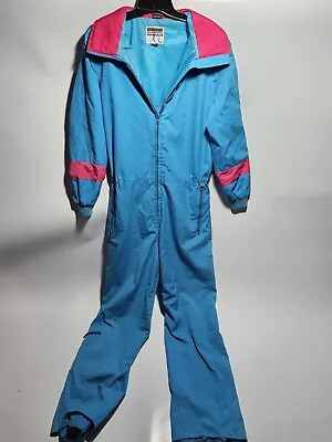 VINTAGE Liberty Bells Snow Suit Womens/Men's  M/L Blue And Pink  • $48.97