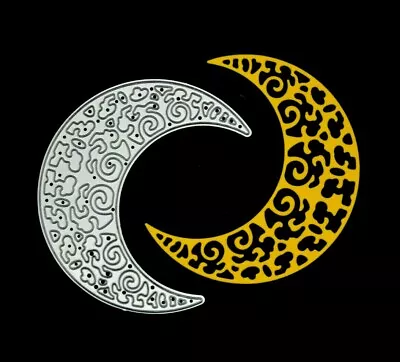 Lace Crescent Moon Metal Cutting Die Card Making Crafts **UK SELLER** E1 • £4.75