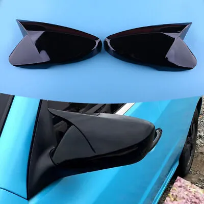 For Hyundai Veloster 2012~2017 2016 OX Horn Rear View Mirror Cover Trim Black • $22.98