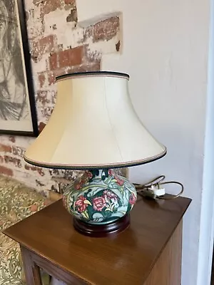 Moorcroft Lamp And Shade Leicester By Rachel Bishop Goldcrest Silk Shade • $311.14