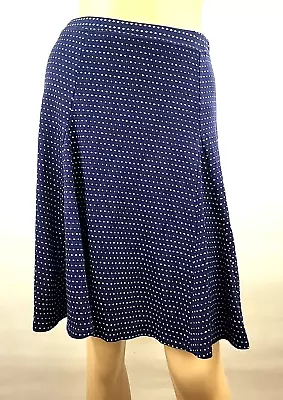 Max Edition Women's Navy Polka-dot Skirt Size Medium • $10.99