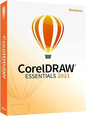 CorelDRAW Essentials 2021 Graphic Design Vector Illustration Page Layout Softwar • $149.99