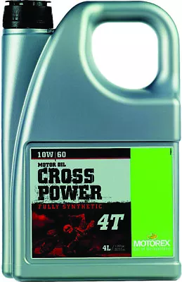 Motorex Cross Power 4t 10w60 (4 Liters) Part# 102264 98-0136 3601-0108 580-0151 • $75.23