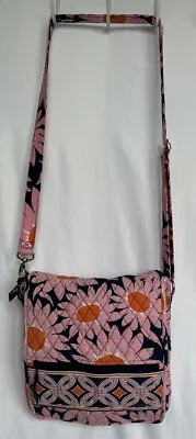 Vera Bradley Loves Me Shoulder Purse Handbag Floral Bag Pink/Navy/Orange/White • $23.99