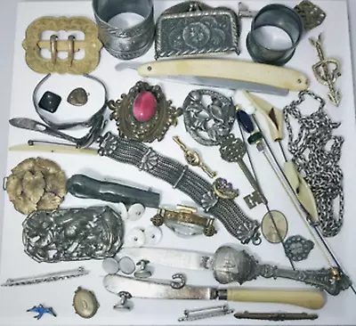 Victorian 2 Deco Wear Repair Craft Scrap Jewelry Watch Parts Lot 42 Pc • $268.99