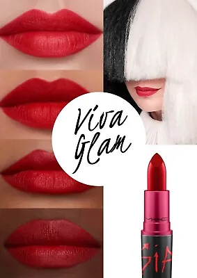 MAC 'Viva Glam Sia' Matte Lipstick - Lush Tomato Red Ltd Ed NIB • $34.99
