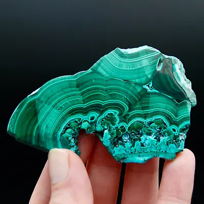 3.5in 68g Malachite Chrysocolla Crystal Slab Ornate Crystal Slice Congo Mc3 • $40.49